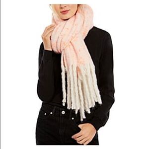 NWT DKNY orange Pop Neon Speckled Cozy Scarf